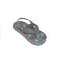 Boys' Dinosaur Thong Sandal With Backstrap - Toddler Sizes 5, 6, 7, 8, 9 and 10 - Black, Grey, Navy