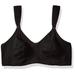 Leading Lady Women's Nursing Wireless Sports Bra, Black, 40C