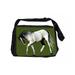 Vintage Style Horse Black Laptop Shoulder Messenger Bag and Small Wire Accessories Case Set