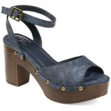 Brinley Co. Womens Lightweight Ankle Strap Clog