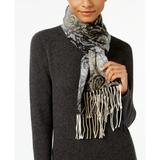 Cejon Ombre Paisley Woven Scarf (Black, One Size)