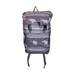 Gray Elephant Foldover Flap Multi Purpose Utility Backpack Back pack with Large Exterior Pocket