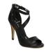 New Women Michael Antonio Joyd Leatherette Peep Toe Cross Strap Stiletto Sandal