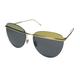 New Sunday Somewhere Tallulah Womens/Ladies Designer Rimless 100% UVA & UVB Gold Premium Segment Prestigious Designer Frame Gray Lenses 58-16-145 Sunglasses/Eyewear