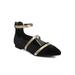 New Women Cape Robbin Zadie-1 Velvet Triple Strap Point Toe Ballet Flat