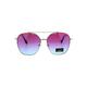 Womens Double Flat Top Bridge 90s Metal Rim Round Designer Sunglasses Gold Purple Blue