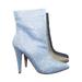 Magnolia09 by Anne Michelle, Rhinestone Crystal Embellished High Heel Ankle Bootie In Mesh Glitter (Woman)