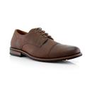 Ferro Aldo Spencer MFA19553L Brown Color Men's Lace-up Oxfords With Classic Fabric Detailing Dress Shoes For Work or Casual Wear