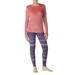 ClimateRight Women's Stretch Luxe Velour 2-Piece Warm Long Underwear Top and Legging Set