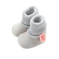 Newborn Baby Girl Flower Warm Snow Boots Shoes Toddler Soft Sole Booties