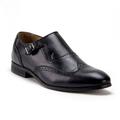 Men's C-360 Single Monk-Strap Wing Tip Dress Loafer Shoes, Black, 9.5