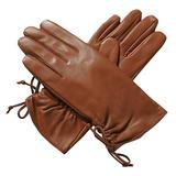 Luxury Lane Women's Lambskin Leather Gloves with Cashmere Lined