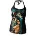 Backless Halter Print Tank Tops Women Slim Casual Camisole