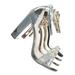 Laser by Delicious, Rhinestone Crystal Block Heel - Women Evening Shimmering Dress Sandal