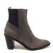 Corso Como Womens Hurray Ankle Boot Gunmetal Dusted Metallic Leather 5.5 M