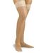 Activa H2202 Sheer Therapy Silicone Lace Top Closed Toe Thigh Highs 15-20 mmHg - Size & Color- Nude Size B