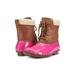 Duck Girls and Boys Lace Up Two Tone Combat Style Calf Rain Duck Boots