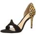 LOEFFLER RANDALL Women's Nicola D'Orsay Pump, Black/Cheetah, 6.5 M US