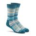 Fox River Womens Mariposa Lightweight Crew Socks, Large, Lyons Blue