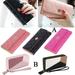 Ladies Wallet Purse Wallet with Card Compartment Women Leather Double Zipper Wallet
