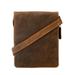 Visconti Big Leather Organizer Messenger Bag 18410 in Distressed Leather Tan / Shoulder Bag