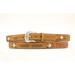 Nocona Belt 38 Inch Ostrich & Basketweave Overlay Leather MB Mens Belt