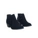 Chance2 Children Girl Biker Stack Heel Ankle Booties V-Cut Perforated Cutout