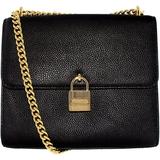 Michael Kors Women's Large Mercer Leather Messenger Leather Cross Body Bag - Black