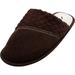 Norty Mens Slippers Slip-On Indoor Outdoor Scuffs - Faux Suede, Fleece or Ribbed Knit 40795-X-Large Brown