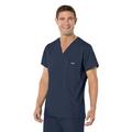 Landau Essentials Men's One Pocket V-Neck Scrub Top with Mesh Vent, Style 7594