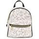 Charming Charlie Kids Kitty Print Backpack - Polyurethane Leather, Adjustable Carry Strap - Medium White