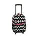 Rockland LUGGAGE 17 ROLLING BACKPACK, PINK CHEVRON