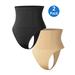 MISS MOLY Women Waist Cincher Girdle Tummy Control Thong Panties Panty Slimmer Body Shaper,2 Pack