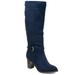 Womens Comfort Side Strap Riding Boot