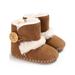 Baby Girl Boy Winter Warm Plush Half Boots Infant Toddler Soft Sole Shoes