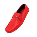 Amali Mens Slip On Driving Moccasin Casual Loafers Dress Shoes Red Size 15