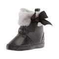 Newborn Baby Girls Fur Trim Boots