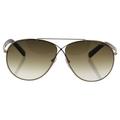 Tom Ford TF374 28F Eva - Shiny Gold Brown/Brown Gradient by Tom Ford for Women - 61-10-140 mm Sunglasses