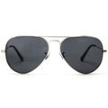 Samba Shades Unisex Classic Aviator Sunglasses Silver Fame Grey Lens - Glen & Ivy Sky Inspired