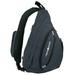 Versatile Canvas Sling Bag Backpack with RFID Security Pocket and Multi Compartments - Black NeatPack