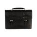 Mancini Leather Colombian Double Compartment Briefcase with Front Flap (Men's)