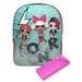 LOL Surprise! Sparkle Backpack 16" Rock On & Sliding Pencil Case