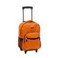 17" Rolling Backpack, Orange