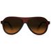 Bi-Focal Sun Readers Aviator Cool Factor Sunshade Sunglasses Matte Brown - 2 / Brown