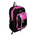 19 inch Lightweight Waterpoof Basic Multipurpose & Sports Backpack (Fuchsia - Black)