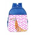 Toddler Backpack Giraffe Pink Hearts Kids Backpack Toddler