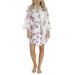 SECRET TREASURES WOMEN'S AND WOMEN'S PLUS ROBE SATIN FLORAL