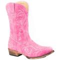 Roper Kids Girls Riley Snip Toe - Western Cowboy Boots Mid Calf