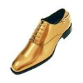 Bolano Mens Comfortable Low Heel Classic Lace Up Oxford Dress Shoes Gold Size 14