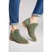 Kelsi Dagger Brooklyn Women's Alley Ankle Boot Olive Green suede Booties